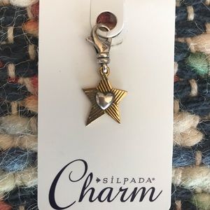 Silpada “Star at Heart” charm RETIRED